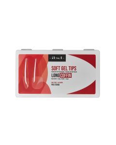 Front view of IBD Soft Gel Tip box in Long Coffin shape
