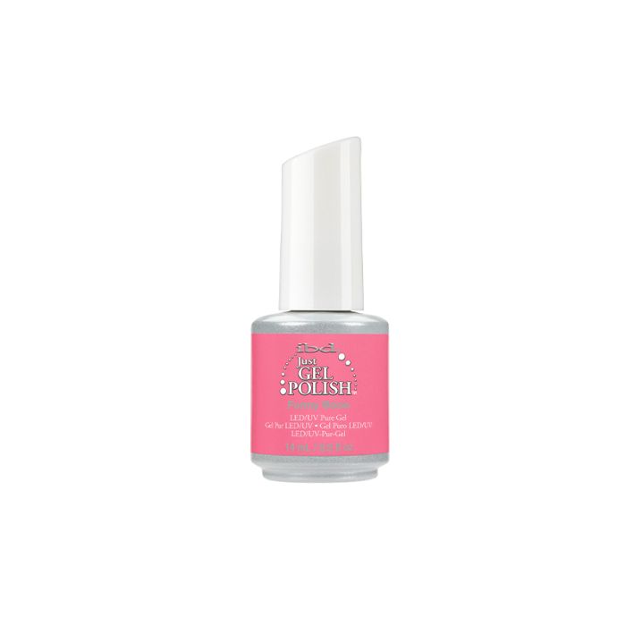 Frontage of  ibd Just Gel Polish Funny Bone in a 14ml two-color bottle with label text