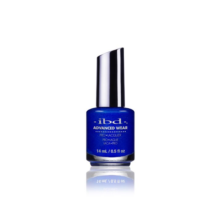 ibd Advanced Wear Blue Haven contained in a labeled 0.5 ounce glass bottle with a brush cap