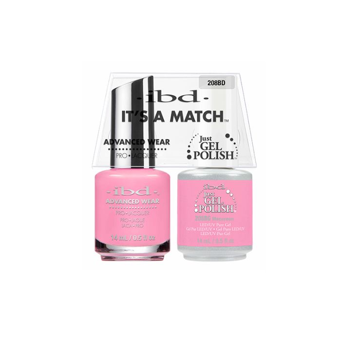 ibd Advanced Wear Color Duo with Just Gel Polish Macaroon sealed in 1 clear packaging with 0.5-ounce bottle