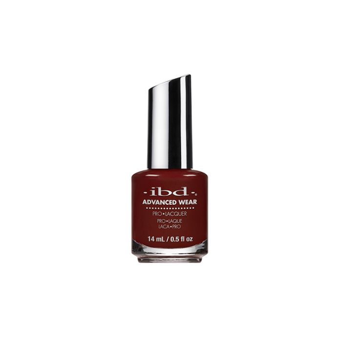 ibd Advanced Wear Dare to be Decadent nail polish contained in a 0.5 ounce glass bottle 