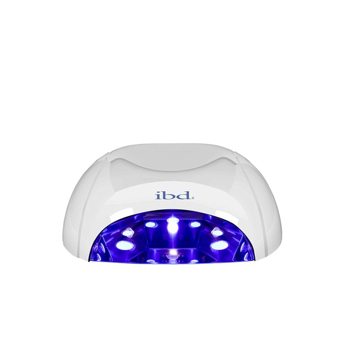Front view of ibd GraduaLight LED/UV Lamp showing its receptacle with engaged LED/UV lamps