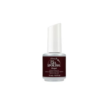 Frontage of ibd Just Gel Polish Mogul  in 14 ml bottle with printed text