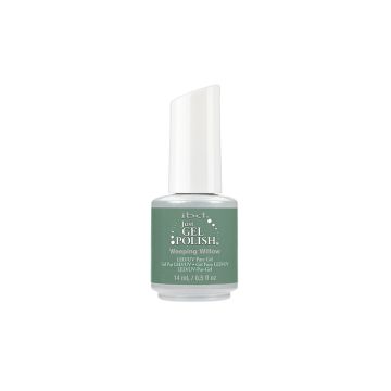 A 0.5-ounce bottle filled with ibd Just Gel Polish Weeping Willow with a two-tone color packaging 