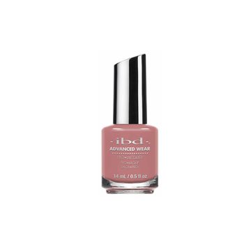 bottle of ibd Just Gel Polish Rich Rosewater subtle shimmer brown pink nail lacquer

