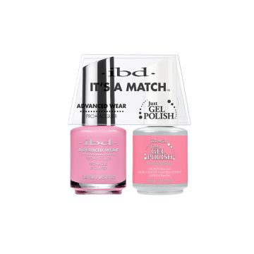 0.5 ounce bottle of  ibd Advanced Wear Color Duo with Just Gel Polish in Funny Bone variant in a combo pack