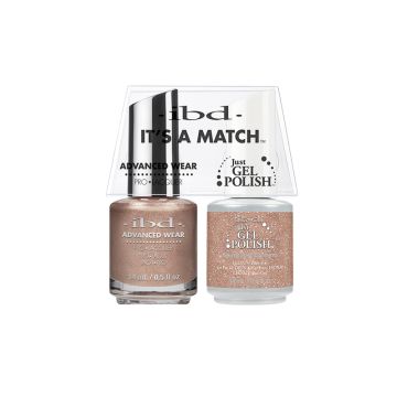 ibd Advanced Wear Color Duo Sparkling Embers retail pack of 1 lacquer & 1 gel nail polish