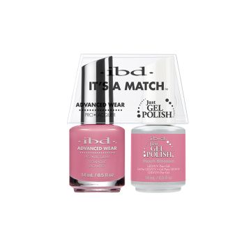 ibd Advanced Wear Color Duo Peach Blossom two pack containing 1 lacquer & 1 gel nail polish