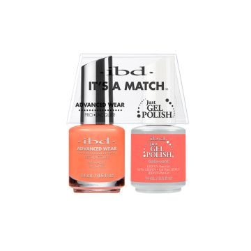 0.5-ounce two jar filled with ibd Advanced Wear Color and Just gel polish in Galavant variant in one pack with label text