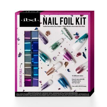 View of IBD Nail Foil Kit box